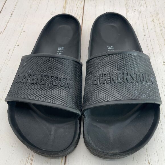 Birkenstock Barbados Eva Slides Mens Size EU 41 M8 W10 Black Sandals - Picture 7 of 11